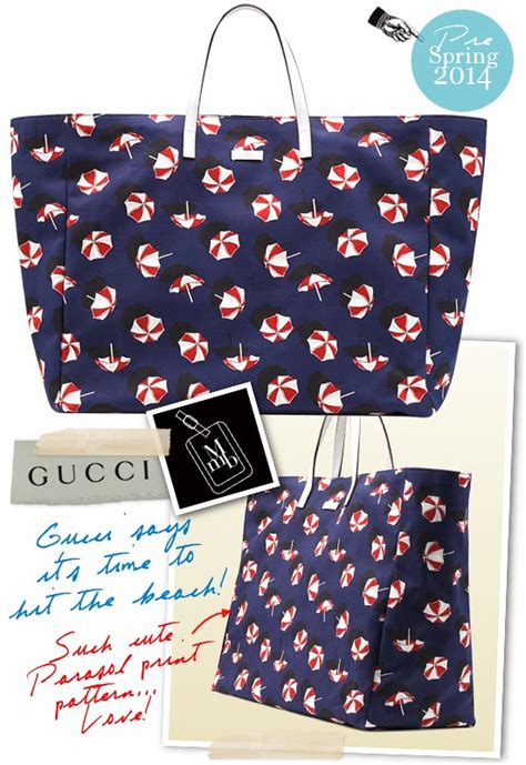 myMANybags: Gucci Cruise 2014 'Beach Vacation Ready' Totes